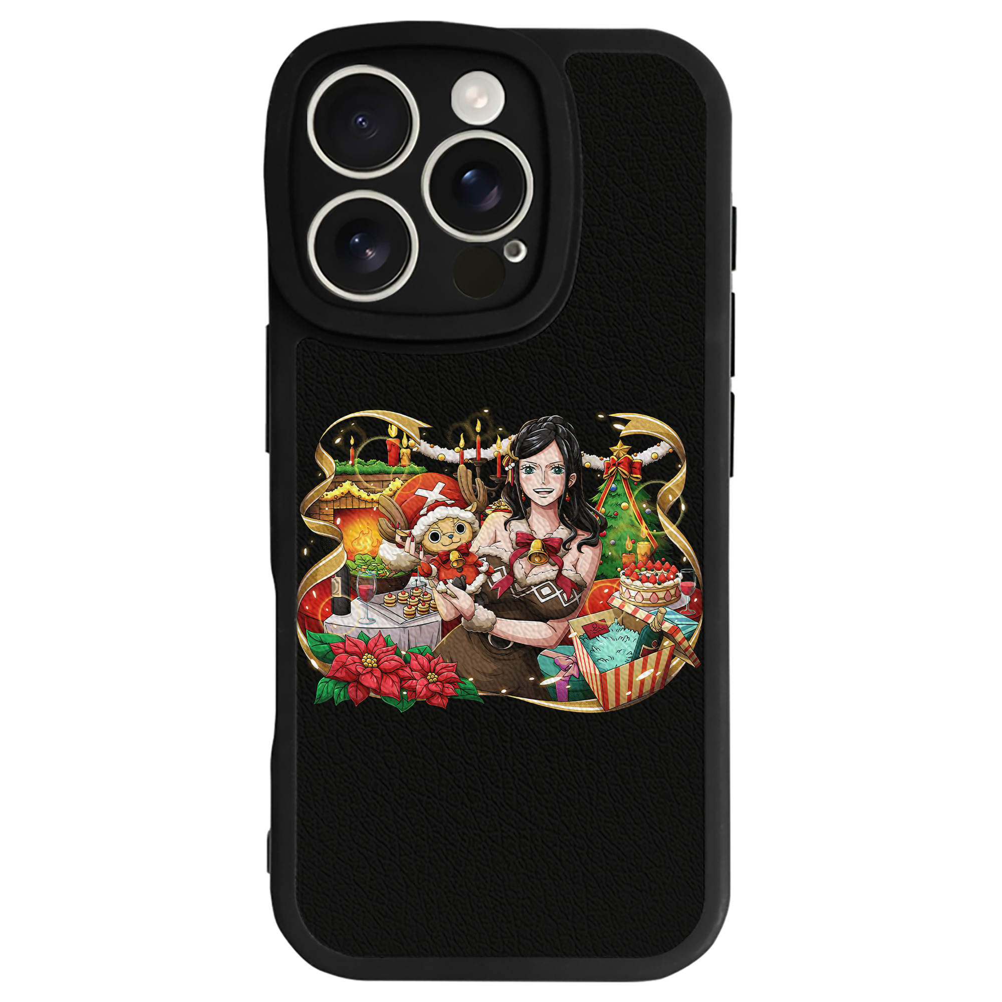 （画像用） ワンピース ニコ・ロビン ONE PIECE Nico Robin 【iPhone 16シリーズ対応】シリコンスマホケース（レザー調） 材質：シリコン